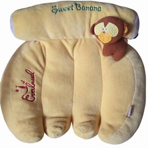 Everland Banana With  Little Monkey Plush